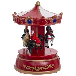 GAEM Фигурка декоративная "Рождество" (4 мелодии, подсвет, движ, 3xAA н/п, +USB), L13,5 W13,5 H19 см