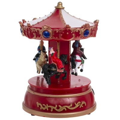 GAEM Фигурка декоративная "Рождество" (4 мелодии, подсвет, движ, 3xAA н/п, +USB), L13,5 W13,5 H19 см