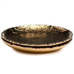 НАБОР ТАРЕЛОК ЗАКУСОЧНЫХ LEFARD "CHARM" 2 ШТ. 19*2,5 СМ (ЗОЛОТО)