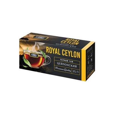 «ETRE», чай Royal Ceylon черный цейлонский отборный, 25 пакетиков, 50 г