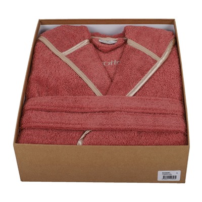 Халат Велюровый Женский (L) Ecosoft Somon Bayan Bornoz Large - EcoCotton