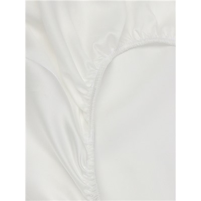 Простыня на резинке SL Home Tencel 180*200+30 см , цв. белый