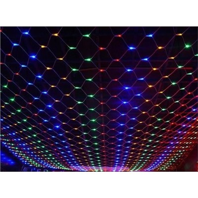 Новогодняя гирлянда сетка разноцветная