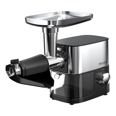 Мясорубка электрическая 3600 Вт DELTA LUX DE-602MS черная + насадка для томатов