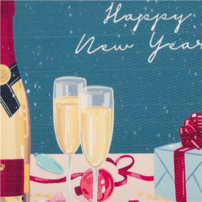 Салфетка на стол "Happy new year", ПВХ, 40*29 см, 580г/м²