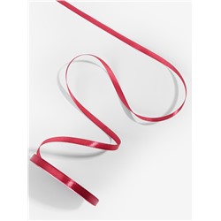 Лента атласная, 6 мм × 23 ± 1 м, цвет глубокий красный №33