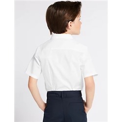 2pk Boys' Slim Fit Non-Iron School Shirts (2-18 Yrs)
