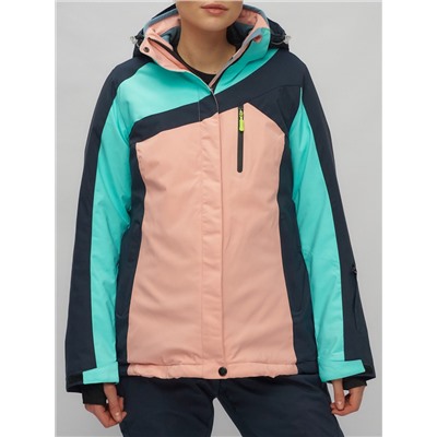 Горнолыжный костюм женский бирюзового цвета 02011Br