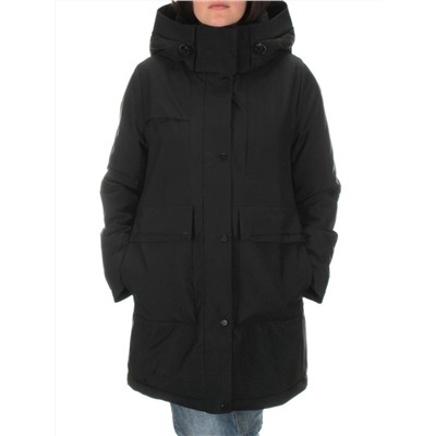 22352 BLACK Куртка зимняя женская (200 гр. холлофайбера)