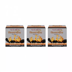 Набор Шиладжит (3 x 20 кап, 451 мг), Shilajit Set, произв. Patanjali