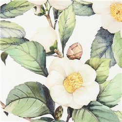 Набор салфеток с декорат. кольцами Этель Camellia 40х40 см - 2 шт, 100% хлопок, саржа