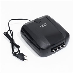 Компрессор Hidom HD-608 для аквариума, бесшумный, с регулировкой, 4 х 2,5 л/м, 10 Вт