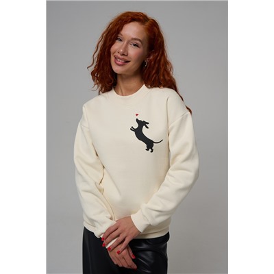 8576 женский свитшот оверсайз