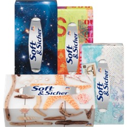 Soft&Sicher Носовой платок-Box Design, 100 шт