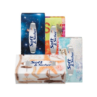Soft&Sicher Носовой платок-Box Design, 100 шт