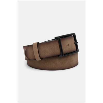 Pasek męski ze skóry ekologicznej kolor beżowy