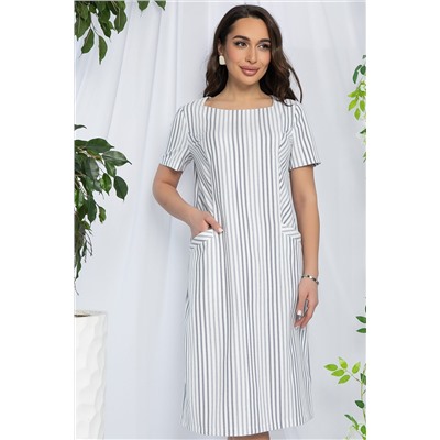 Платье Европейский шик (светло-серое) П13243-19М