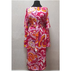 Платье Bazalini 813 розовый цветы