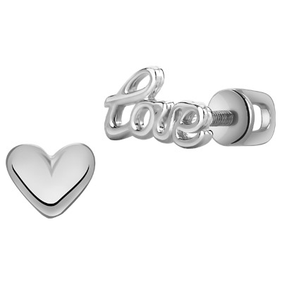 Серьги родированные серебро 925*