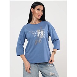 Футболка Фрактал индиго ИвК