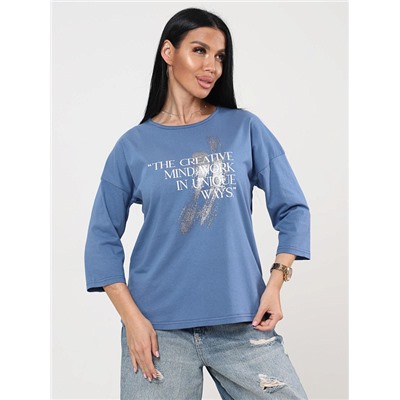 Футболка Фрактал индиго ИвК