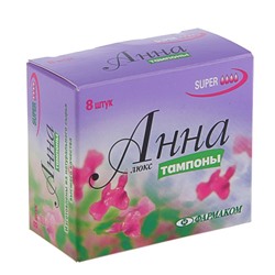 Тампоны «Анна» Lux Super, 8 шт