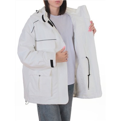 3101 WHITE Куртка демисезонная женская (100 гр. холлофайбер)