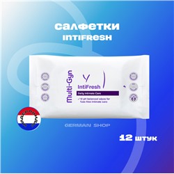 Multi-gyn Intifresh Tucher Мульти-гин Интифреш Салфетки для интимной гигиены, 12 шт.