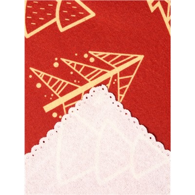 Плед флисовый новогодний «Этель. Ёлочки», 100×150 см, флис, пл. 160 г/м²