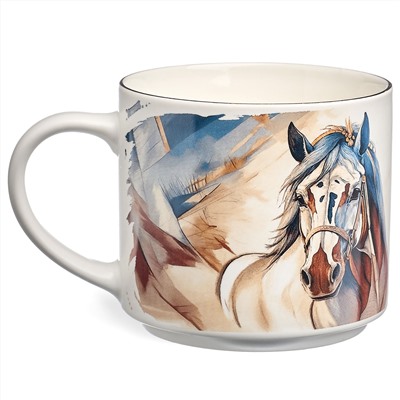 КРУЖКА LEFARD "HORSE" ЗОЛОТО 500МЛ