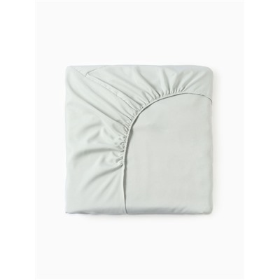 Простыня на резинке LoveLife 160*200*25 см, цв.зеленый, жатка, 100% п/э, 100гр/м2
