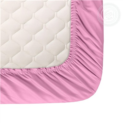 Простыня на резинке из сатина Сиреневый Арт Дизайн