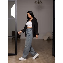 Женский бомбер мод.2167 / Черный