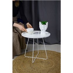 Столик журнальный SHT-CT42
                        белый муар