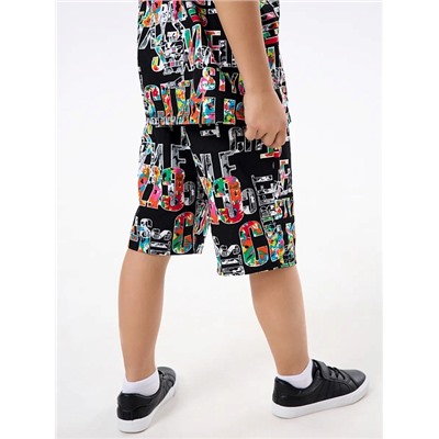 Детская пижама с шортами "Сорванец" / Город на черном