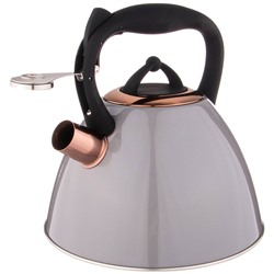 ЧАЙНИК AGNESS "ТЮДОР"СО СВИСТКОМ 2,7 Л, ТИТАНОВОЕ ПОКРЫТИЕ НОСИКА, ТЕРМОАККУМУЛИРУЮЩЕЕ ДНО, ИНДУКЦИЯ