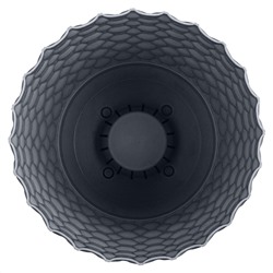 Горшок для цветов InGreen Wave с дренажной сеткой и съемным поддоном 10 л, 270 мм IG650410026 вулканический серый