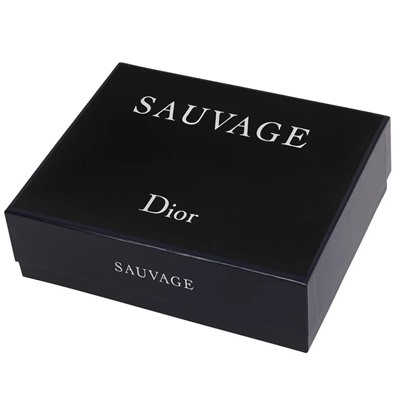 Мужской набор DIor Sauvage 3 в 1 (Парфюм, Гель для душа, Очищающее средство для лица)