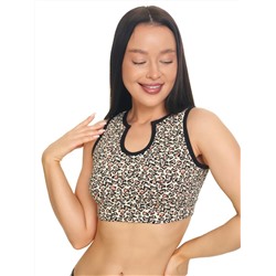 Кроп топ майка трикотажная хлопок