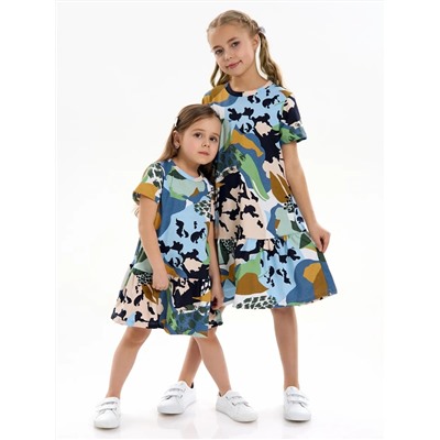 Детское платье "Лето" / Цветы камуфляж