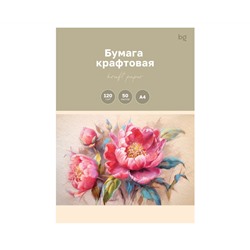 Бумага крафт, 50л., А4 BG, для печати и эскизов, 120г/м2