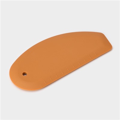 Шпатель кондитерский с размерной линейкой KONFINETTA, 17.5×8×0.7 см, бежевый