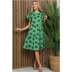Платье Ветер перемен (зеленое) П13426-12М
