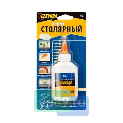 Секунда Клей столярный, 60 мл.