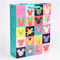 Пакет ламинат вертикальный "Mickey", Микки Маус, 31х40х11 см