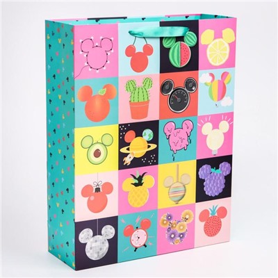 Пакет ламинат вертикальный "Mickey", Микки Маус, 31х40х11 см