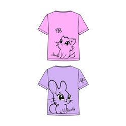 Футболка для девочки, 2 шт в комплекте