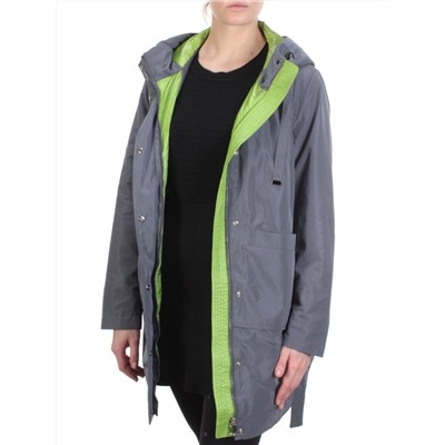 2192 DK. GRAY Пальто демисезонное женское Parten (50 гр. синтепон)