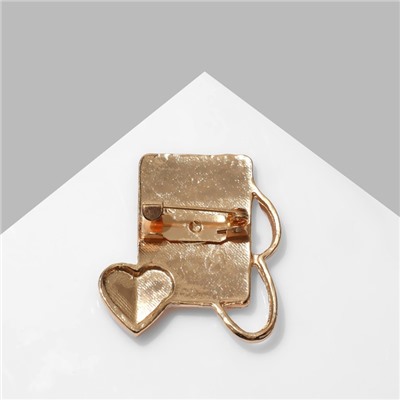 Брошь «Набор врача», цветная в золоте