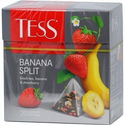 TESS. Pyramids Collection. BANANA SPLIT (черный) карт.упаковка, 20 пирамидки